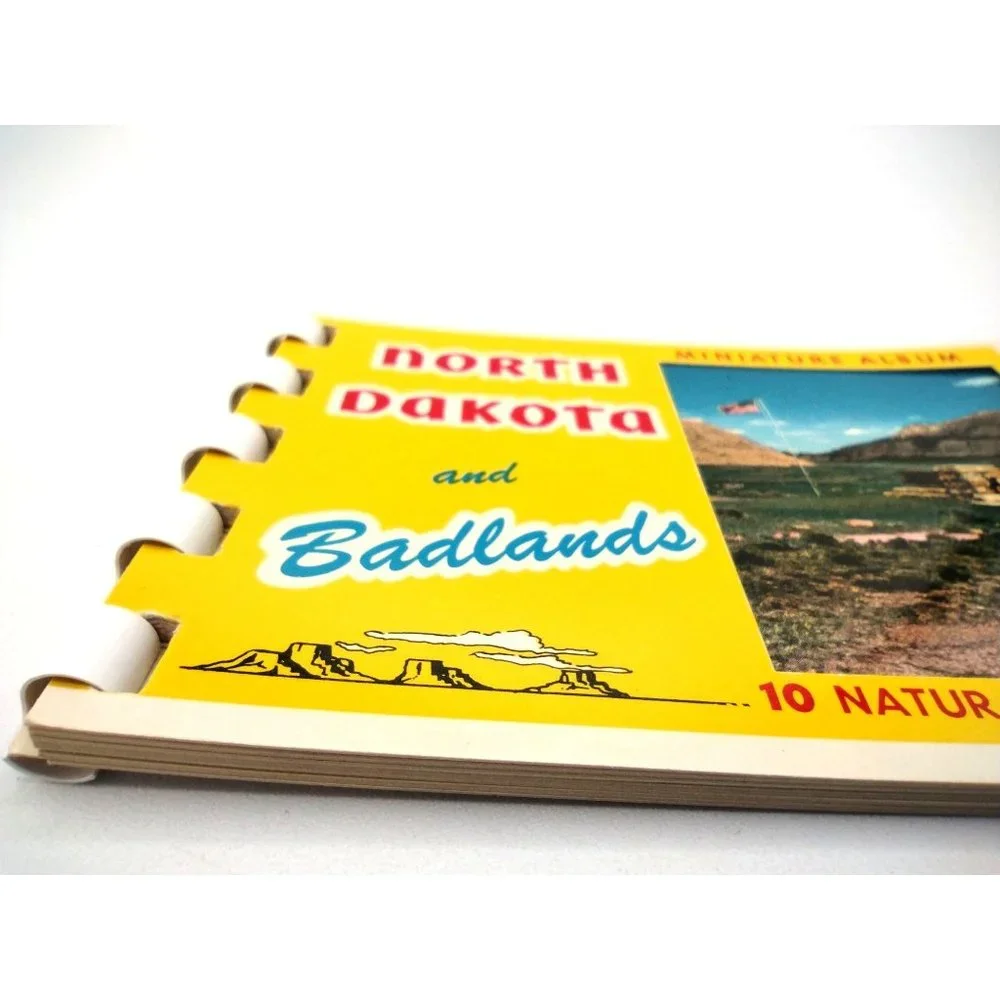 North Dakota & Badlands Miniature Album 10 Color Prints Mirro-Krome HS Crocker